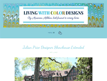 Tablet Screenshot of livingwithcolordesigns.com
